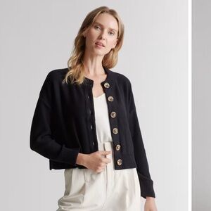 NWT Quince Cropped Cardigan